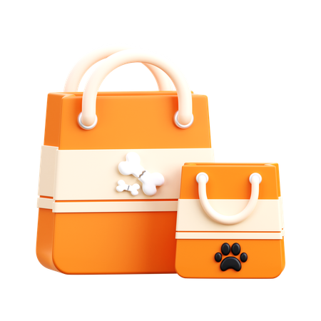 Bolsa de compras para mascotas  3D Icon