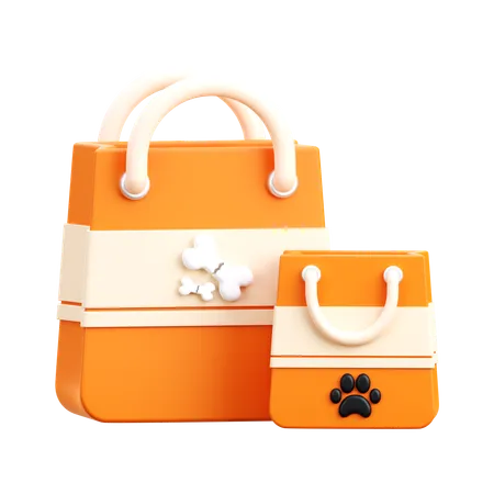 Bolsa de compras para mascotas  3D Icon