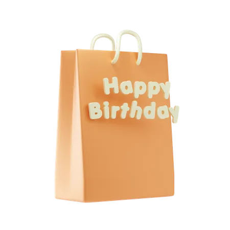 Bolsa de cumpleaños  3D Icon