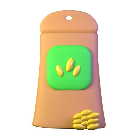 Bolsa de fertilizante  3D Icon