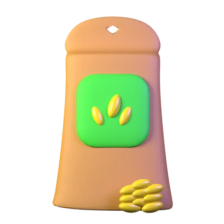 Bolsa de fertilizante  3D Icon