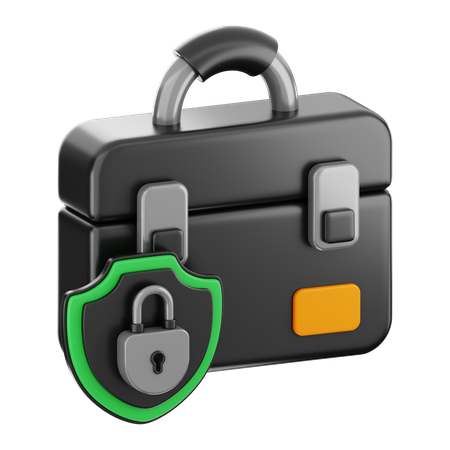 Seguridad del bolso  3D Icon