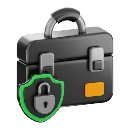 Seguridad del bolso  3D Icon