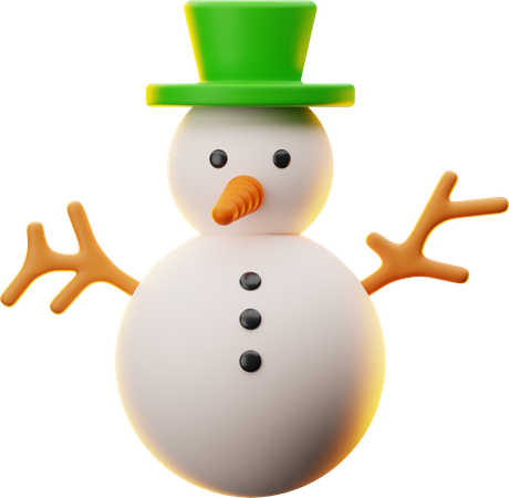 Boneco de neve de natal  3D Icon