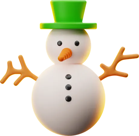 Boneco de neve de natal  3D Icon