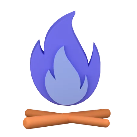 Bonfire  3D Icon