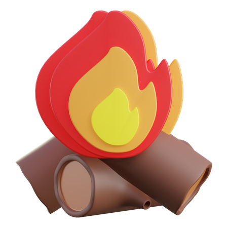 Bonfire  3D Icon