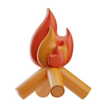 Bonfire  3D Icon