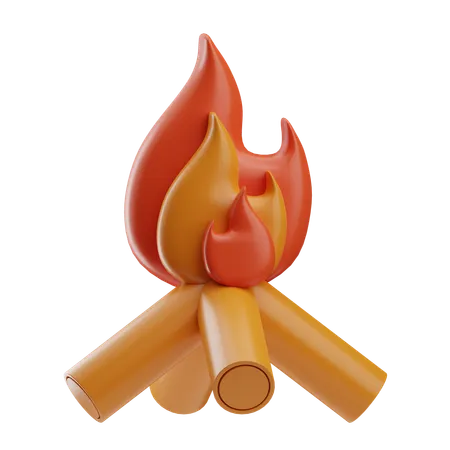 Bonfire  3D Icon