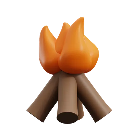 Bonfire  3D Icon