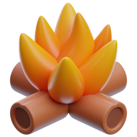 Bonfire  3D Icon