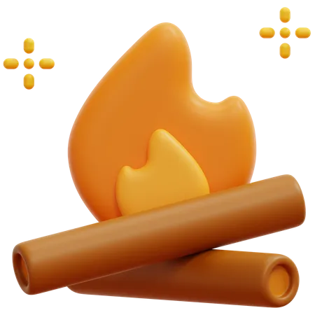 Bonfire  3D Icon