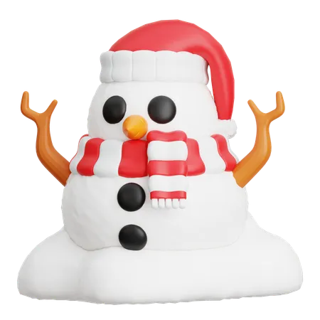 Bonhomme de neige  3D Icon