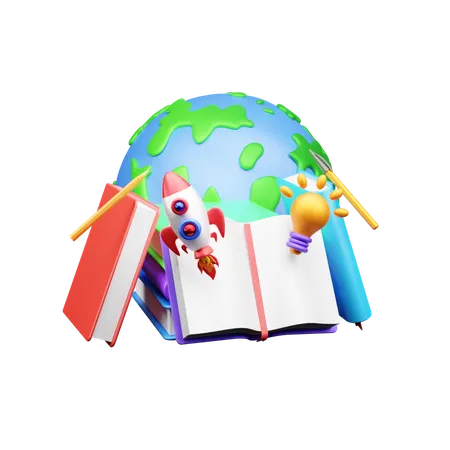 Book Day  3D Icon