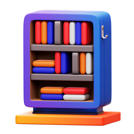 Bookcase  3D Icon