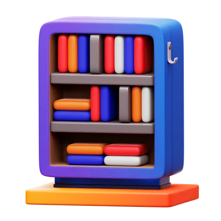 Bookcase  3D Icon