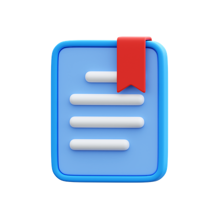 Bookmark  3D Icon