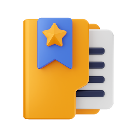 Bookmark Folder  3D Icon