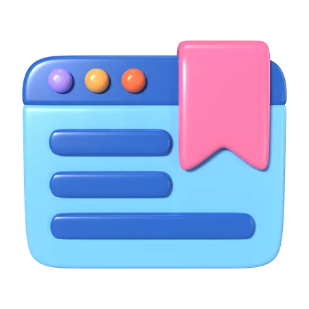 Bookmarks  3D Icon