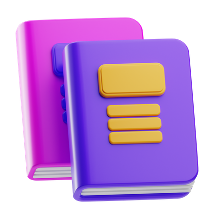 Books  3D Icon