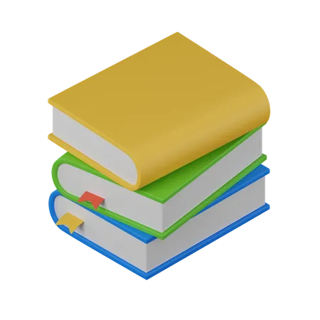 Books  3D Illustration