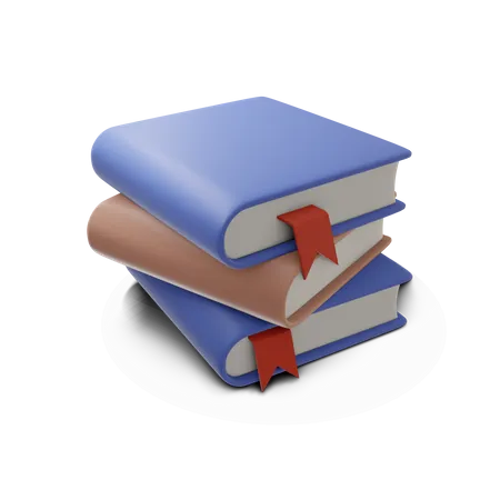 Books  3D Illustration