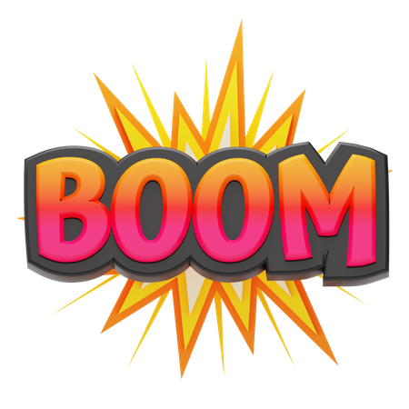 Boom  3D Sticker