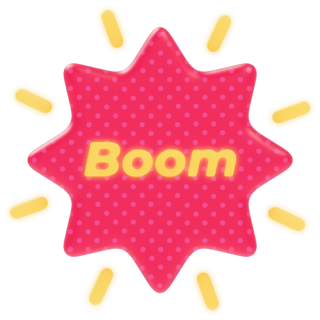 Boom  3D Sticker