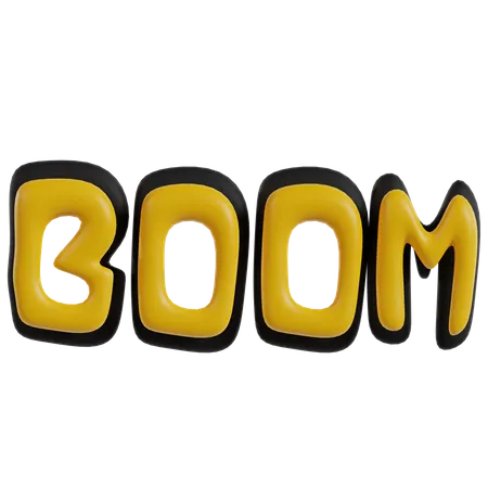 Boom Sticker  3D Icon