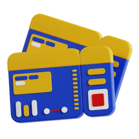 Bordkarte  3D Icon