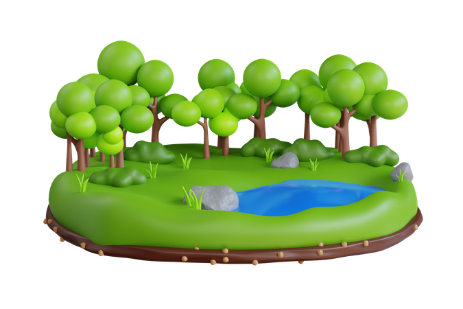 Bosque  3D Icon