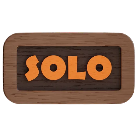 Botão solo  3D Icon