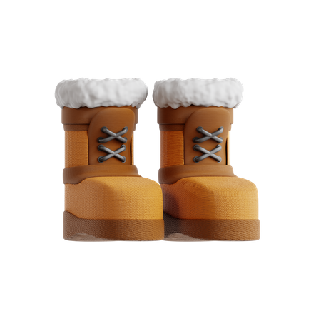 Botas de inverno  3D Icon