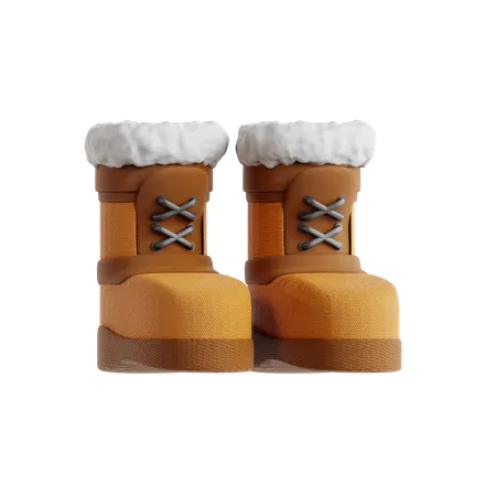 Botas de inverno  3D Icon