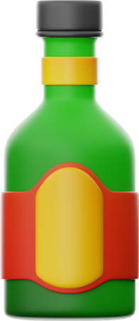 Botella de cerveza  3D Icon