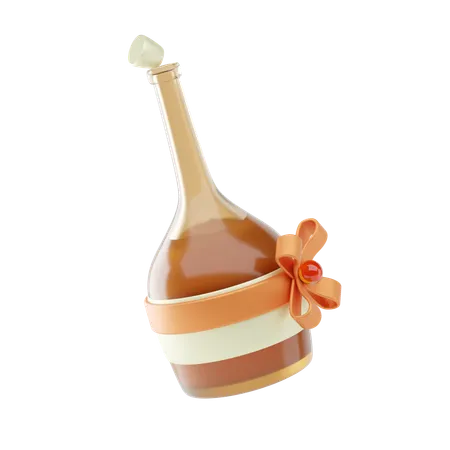 Botella de champagne  3D Icon