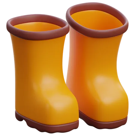 Bottes de jardinage  3D Icon