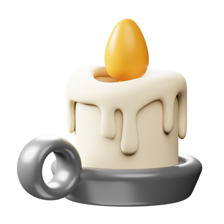 Bougie de lumière  3D Icon