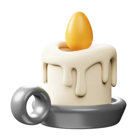 Bougie de lumière  3D Icon