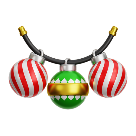 Boule de Noël décorative  3D Icon