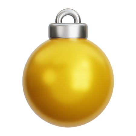 Boule de Noël dorée  3D Icon