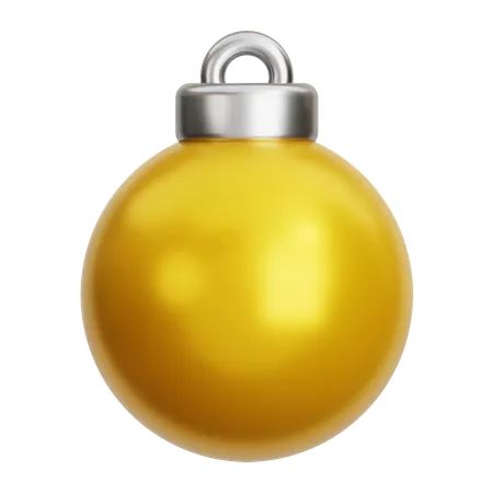 Boule de Noël dorée  3D Icon