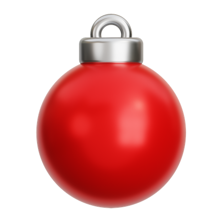 Boule de Noël rouge  3D Icon