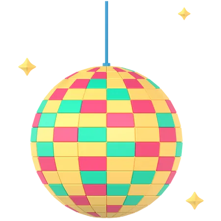 Boule disco  3D Icon