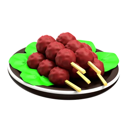 Boulette de viande  3D Icon