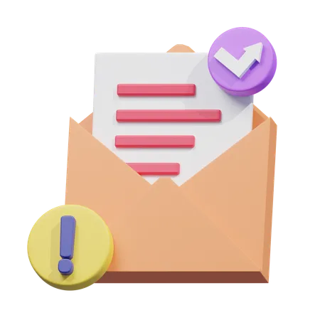 Bounce email  3D Icon