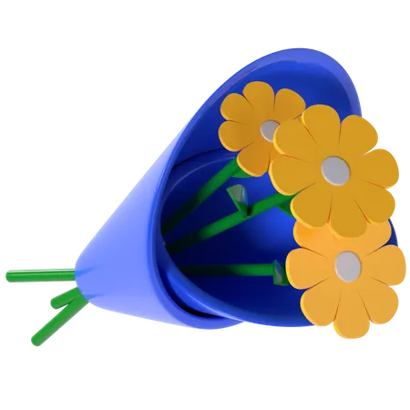 Bouquet  3D Illustration