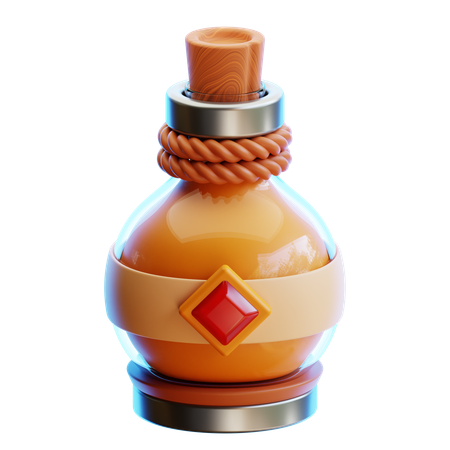 Bouteille de liquide magique  3D Icon