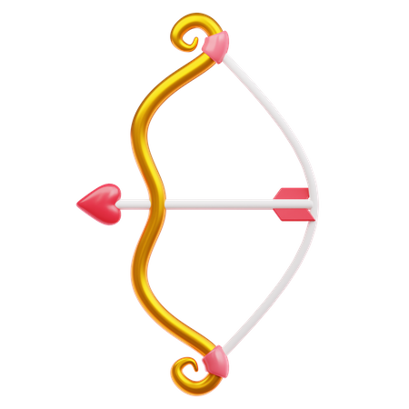 Bow And Love Arrow  3D Icon