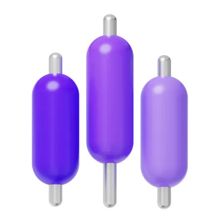 Box plot chart  3D Icon